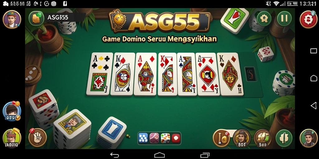 Screenshot gameplay Domino yang menarik di ASG55.