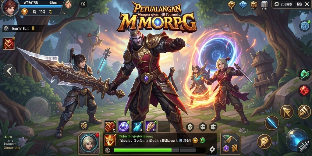 Gambaran gameplay seru dan interaksi antar pemain di ATM138.