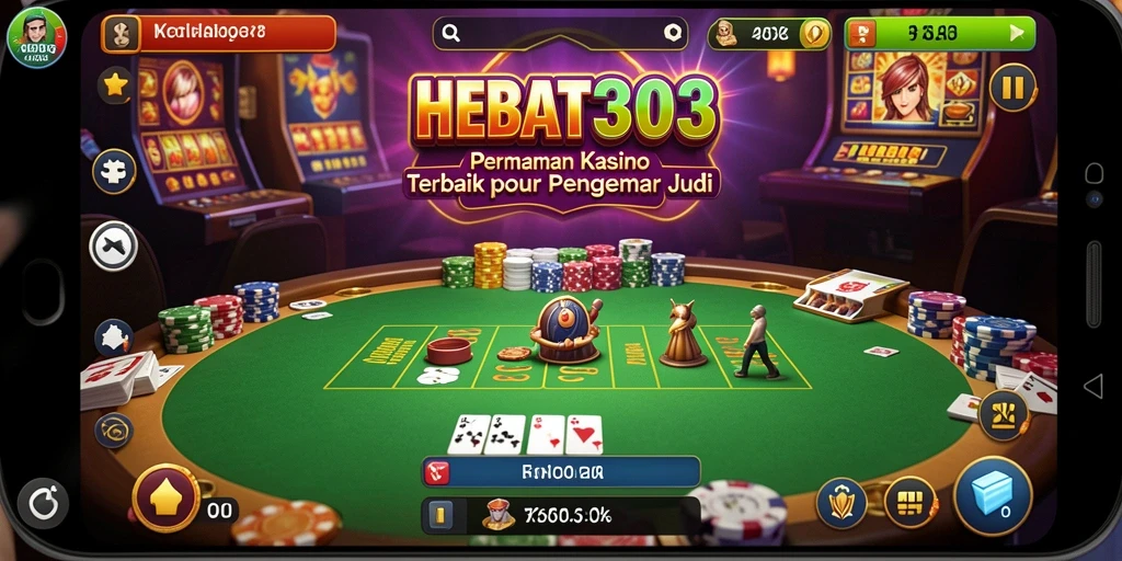 Tampilan permainan kasino HEBAT303 yang menarik dan seru.