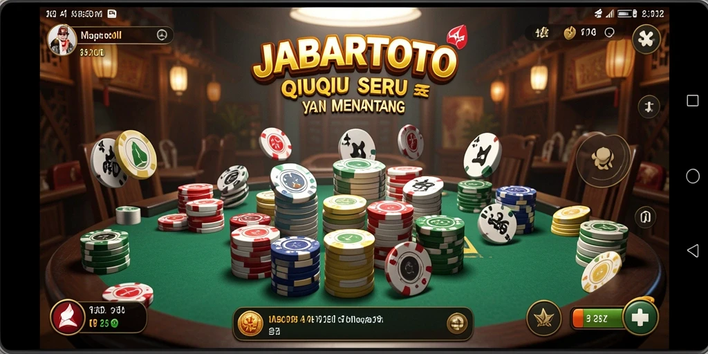 Screenshot utama JABARTOTO yang menunjukkan gameplay QiuQiu yang seru.