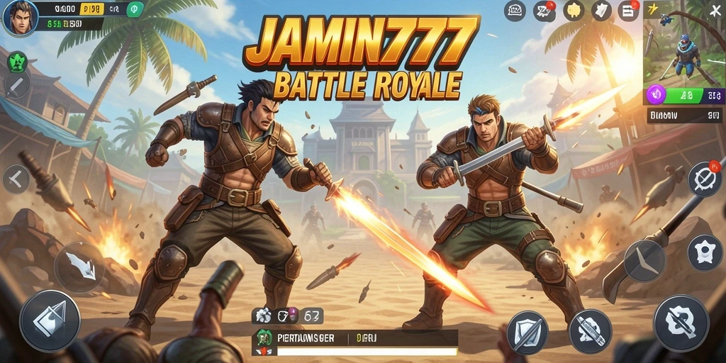 Gameplay seru dalam pertarungan Battle Royale yang intens.