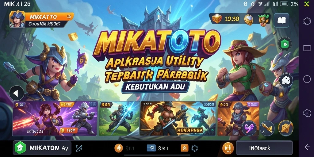 Screenshot MIKATOTO yang menunjukkan antarmuka aplikasi utility.