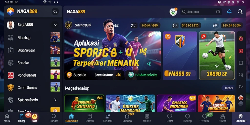 Screenshot NAGA889 menampilkan suasana taruhan olahraga yang menarik.
