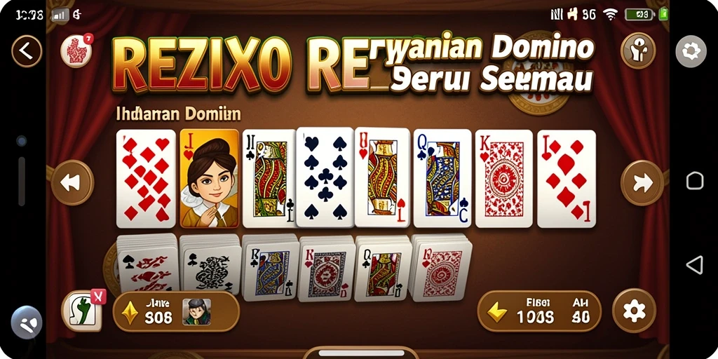 Tampilan gameplay seru yang menggugah semangat bermain Domino.