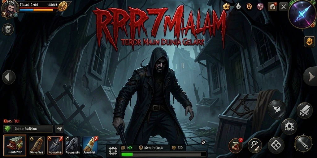 Tangkapan layar gameplay RP777 menunjukkan suasana mencekam yang mendebarkan.