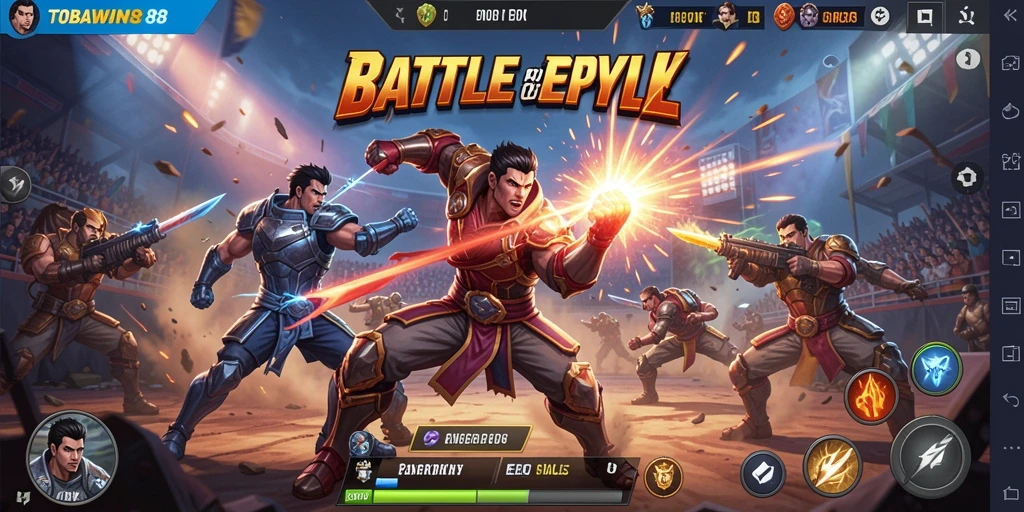 Tampilan gameplay seru dan mendebarkan dalam TOBAWIN88.